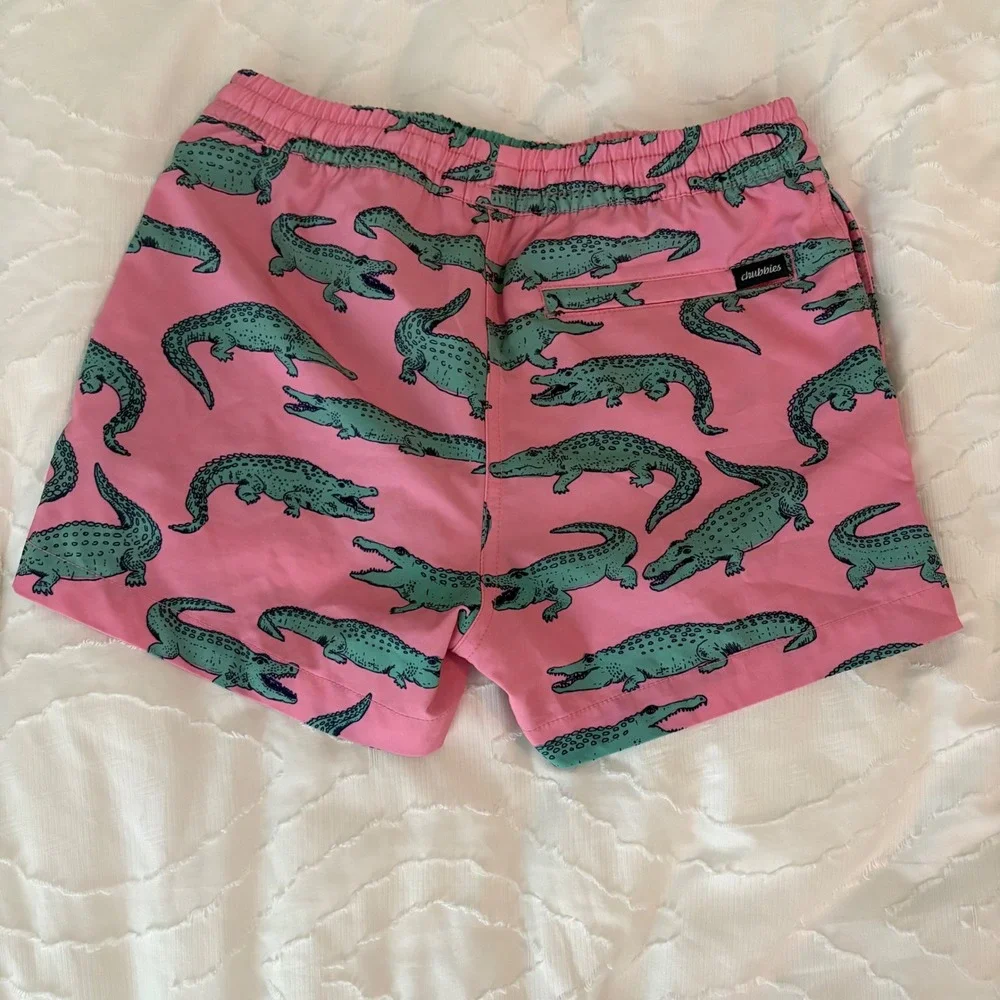 Chubbies Kids The Glades Classic Lined Swim Trunks- Youth Size Small